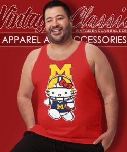 Michigan Wolverines Hello Kitty Tank Top Racerback