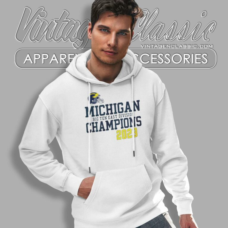 Michigan Wolverines Helmet Big Ten East Champions 2023 Hoodie Michigan Wolverines Helmet Big Ten East Champions 2023 Hoodie