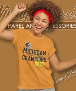 Michigan Wolverines Helmet Big Ten East Champions 2023 Women T Shirt