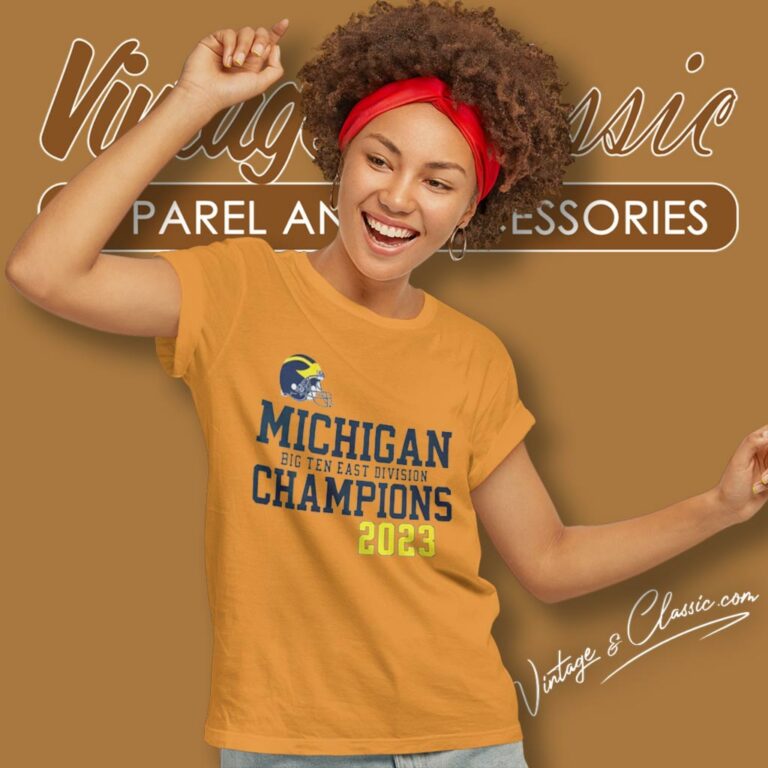 Michigan Wolverines Helmet Big Ten East Champions 2023 Women T Shirt Michigan Wolverines Helmet Big Ten East Champions 2023 Women T Shirt