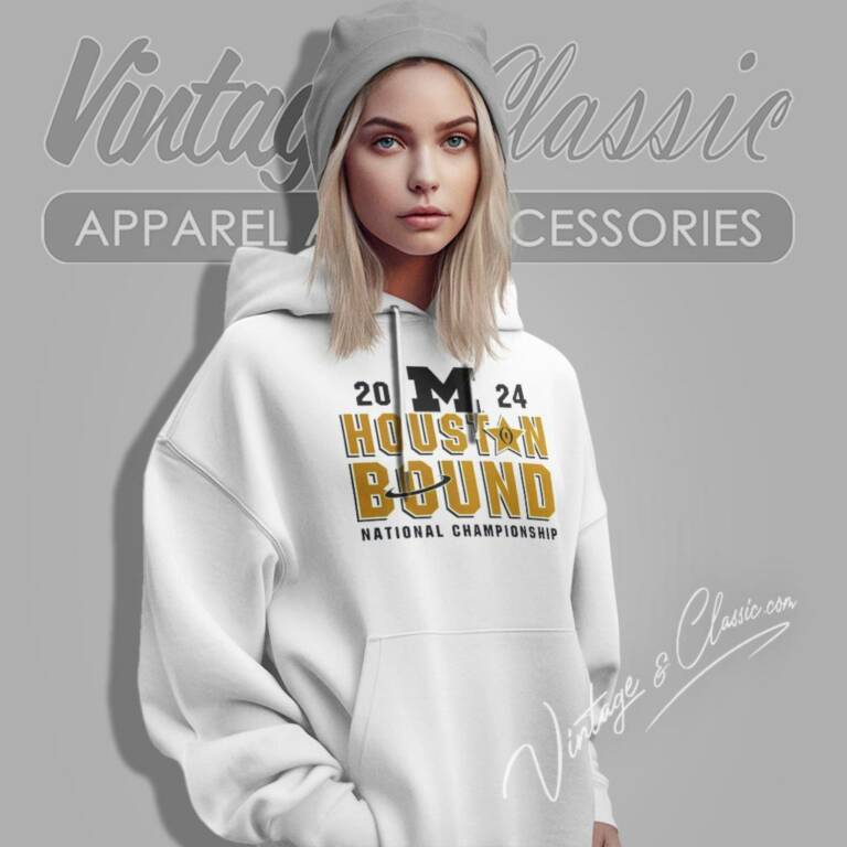 Michigan Wolverines Houston Bound Cfp 2024 National Championship Hoodie Michigan Wolverines Houston Bound Cfp 2024 National Championship Hoodie