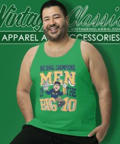 Michigan Wolverines Jim Harbaugh National Champions Men Of The Big Ten Tank Top Racerback