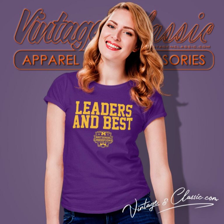 Michigan Wolverines Leaders And Best National Champions 2023 Women T Shirt Michigan Wolverines Leaders And Best National Champions 2023 Women T Shirt