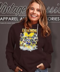 Michigan Wolverines Legends Player Signatures 2024 Hoodie