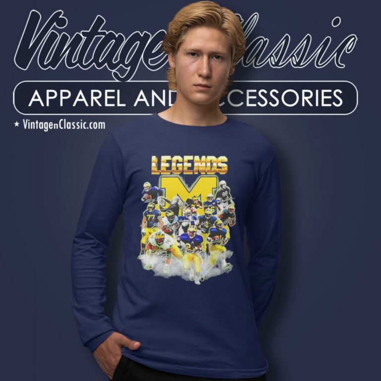 Michigan Wolverines Legends Player Signatures 2024 Long Sleeve Tee Michigan Wolverines Legends Player Signatures 2024 Long Sleeve Tee