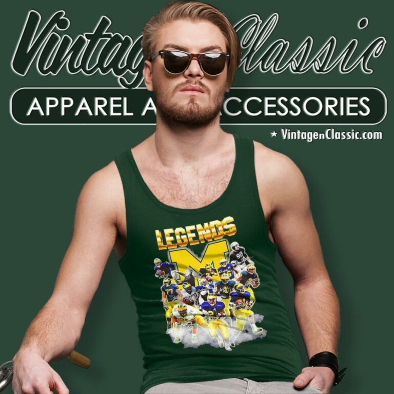 Michigan Wolverines Legends Player Signatures 2024 Tank Top Racerback Michigan Wolverines Legends Player Signatures 2024 Tank Top Racerback