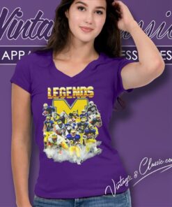 Michigan Wolverines Legends Player Signatures 2024 V Neck TShirt