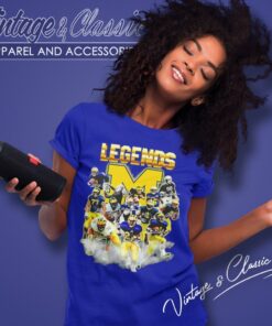 Michigan Wolverines Legends Player Signatures 2024 Women T Shirt