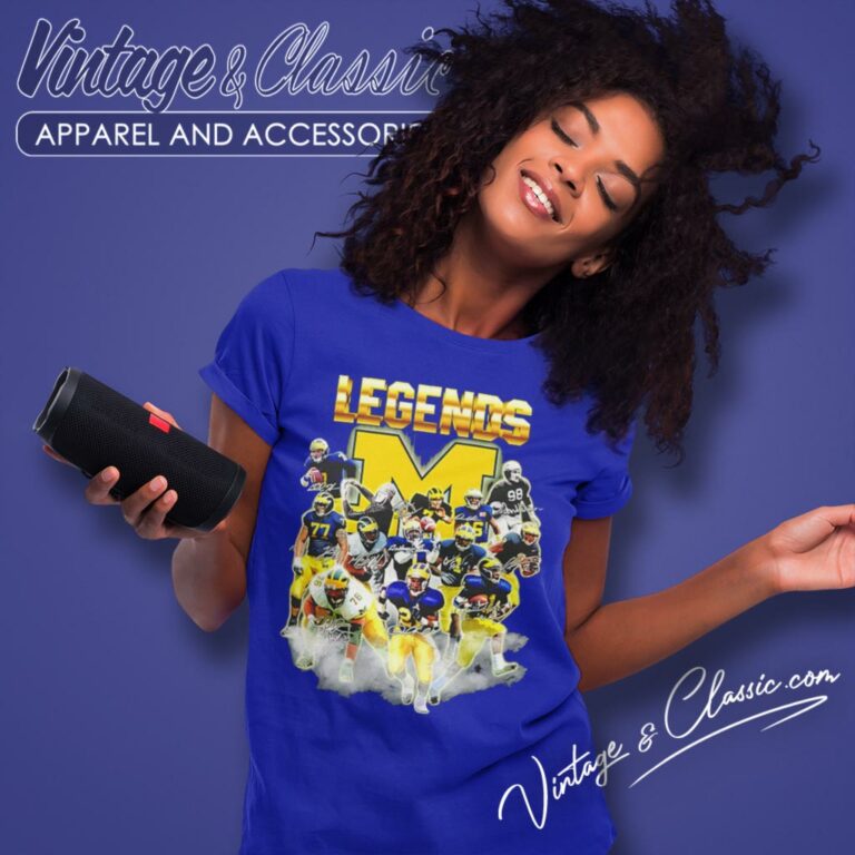 Michigan Wolverines Legends Player Signatures 2024 Women T Shirt Michigan Wolverines Legends Player Signatures 2024 Women T Shirt