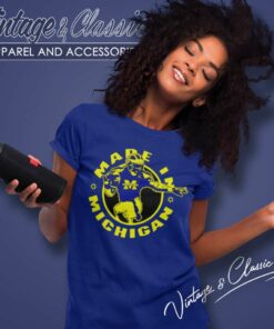 Michigan Wolverines Made In Michigan Made In Detroit Women TShirt 1