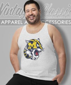 Michigan Wolverines Mascot Ncaa Tank Top Racerback