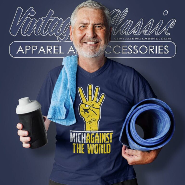 Michigan Wolverines Michagainst The World V Neck TShirt Michigan Wolverines Michagainst The World V Neck TShirt