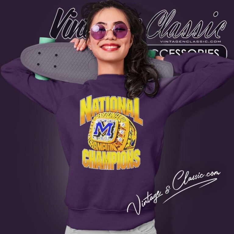 Michigan Wolverines National Champions Ring Sweatshirt Michigan Wolverines National Champions Ring Sweatshirt