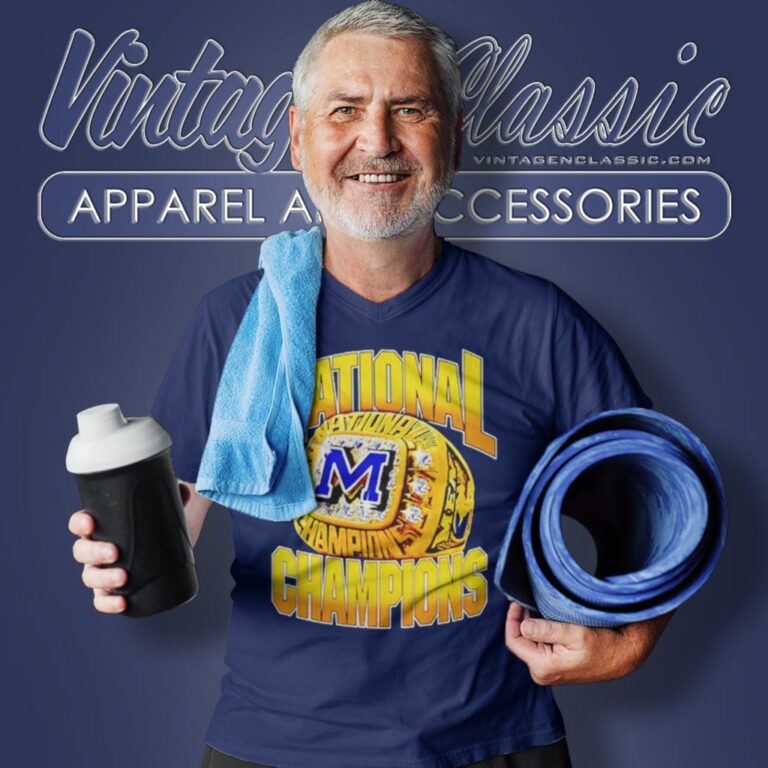 Michigan Wolverines National Champions Ring V Neck TShirt Michigan Wolverines National Champions Ring V Neck TShirt