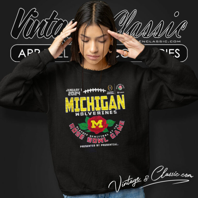 Michigan Wolverines Rose Bowl 2024 Sweatshirt Michigan Wolverines Rose Bowl 2024 Sweatshirt