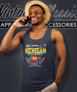 Michigan Wolverines Rose Bowl 2024 Tank Top Racerback