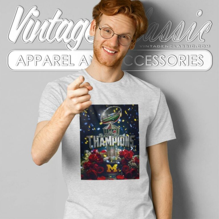 Michigan Wolverines Rose Bowl Champions Are Maize And Blue 2024 T Shirt Michigan Wolverines Rose Bowl Champions Are Maize And Blue 2024 T Shirt