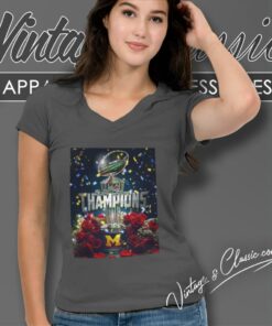 Michigan Wolverines Rose Bowl Champions Are Maize And Blue 2024 V Neck TShirt