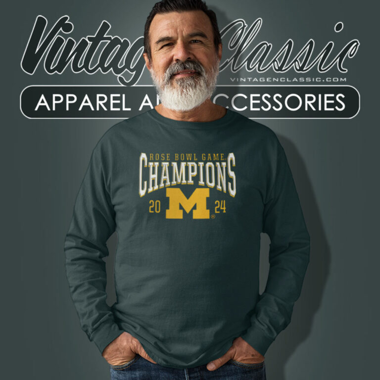 Michigan Wolverines Rose Bowl Champions Long Sleeve Tee Michigan Wolverines Rose Bowl Champions Long Sleeve Tee