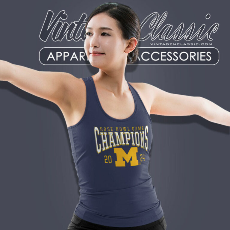 Michigan Wolverines Rose Bowl Champions Tank Top Racerback Michigan Wolverines Rose Bowl Champions Tank Top Racerback