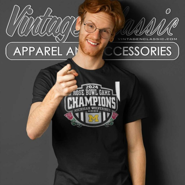 Michigan Wolverines Rose Bowl Game Champions 2024 T Shirt 1 Michigan Wolverines Rose Bowl Game Champions 2024 T Shirt 1