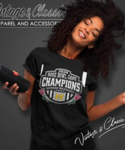 Michigan Wolverines Rose Bowl Game Champions 2024 Women TShirt 1