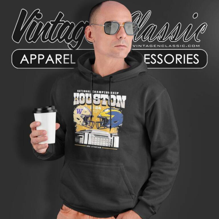 Michigan Wolverines Vs Washington Huskies College Football Playoff 2024 National Championship Matchup Hoodie Michigan Wolverines Vs Washington Huskies College Football Playoff 2024 National Championship Matchup Hoodie