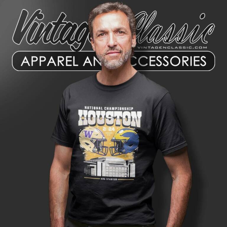 Michigan Wolverines Vs Washington Huskies College Football Playoff 2024 National Championship Matchup T Shirt Michigan Wolverines Vs Washington Huskies College Football Playoff 2024 National Championship Matchup T Shirt