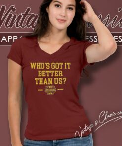 Michigan Wolverines Whos Got It Better Than Us National Champions 2023 Shirt 5 Michigan Wolverines Whos Got It Better Than Us National Champions 2023 V Neck TShirt