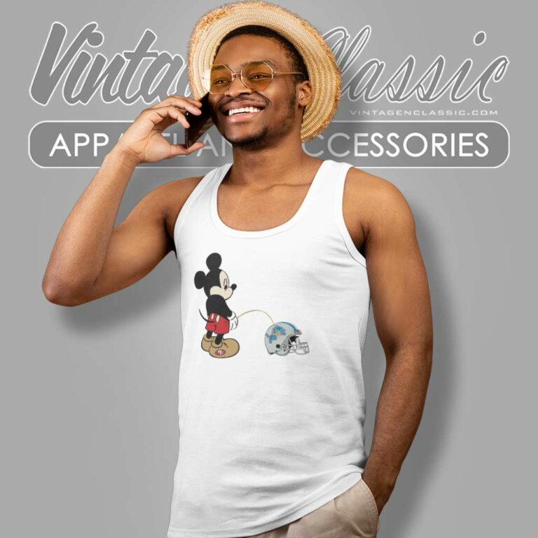 Mickey 49ers Piss On Detroit Lions Tank Top Racerback Mickey 49ers Piss On Detroit Lions Tank Top Racerback
