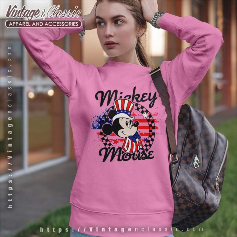 Mickey 4th Of July Usa Flag Sweatshirt Mickey 4th Of July Usa Flag Sweatshirt