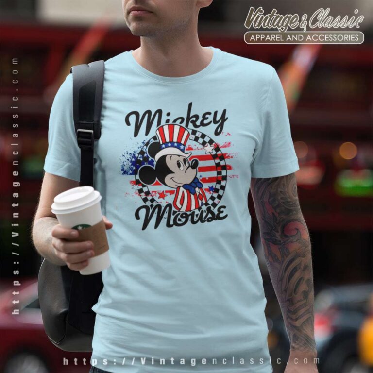 Mickey 4th Of July Usa Flag T Shirt Mickey 4th Of July Usa Flag T Shirt