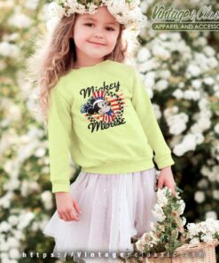 Mickey 4th Of July Usa Flag kids Sweetshirt