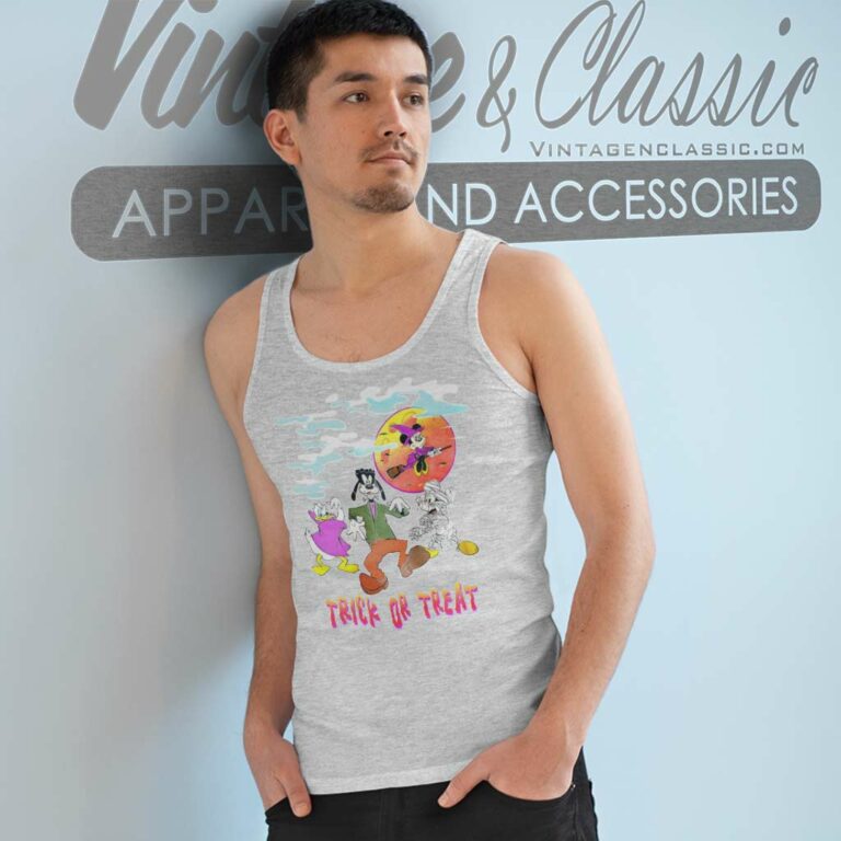 Mickey And Friends Trick Or Treat Tank Top Racerback 1 Mickey And Friends Trick Or Treat Tank Top Racerback 1