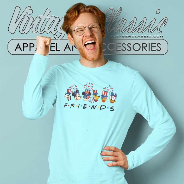 Mickey And Friends 4th Of July Flag Long Sleeve Tee Mickey And Friends 4th Of July Flag Long Sleeve Tee