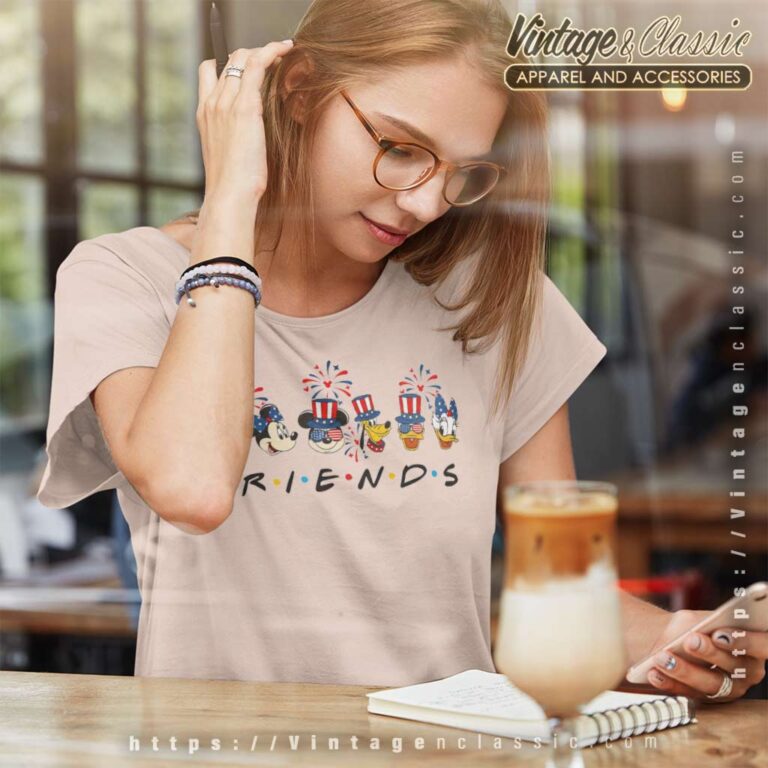 Mickey And Friends 4th Of July Flag Women TShirt Mickey And Friends 4th Of July Flag Women TShirt