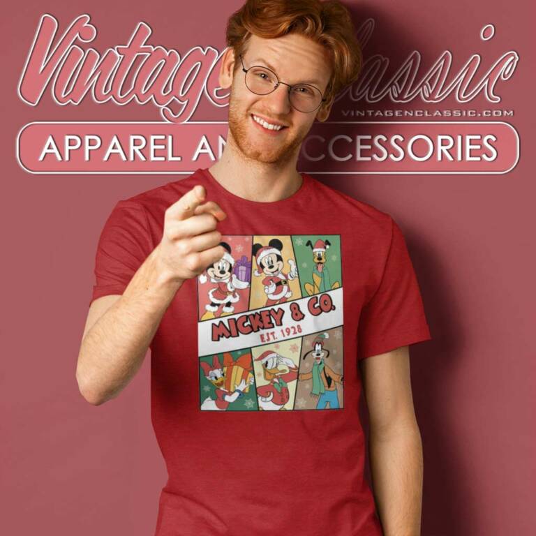 Mickey And Friends Co 1928 Christmas T Shirt Mickey And Friends Co 1928 Christmas T Shirt