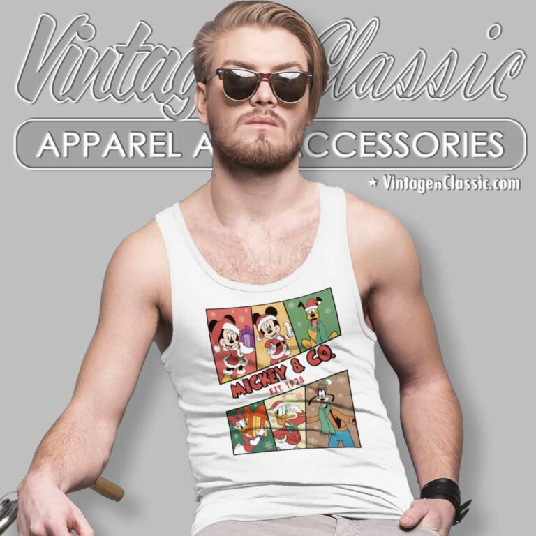 Mickey And Friends Co 1928 Christmas Tank Top Racerback Mickey And Friends Co 1928 Christmas Tank Top Racerback