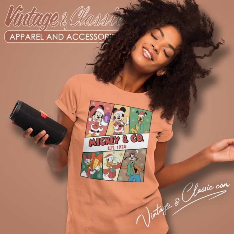 Mickey And Friends Co 1928 Christmas Women TShirt Mickey And Friends Co 1928 Christmas Women TShirt