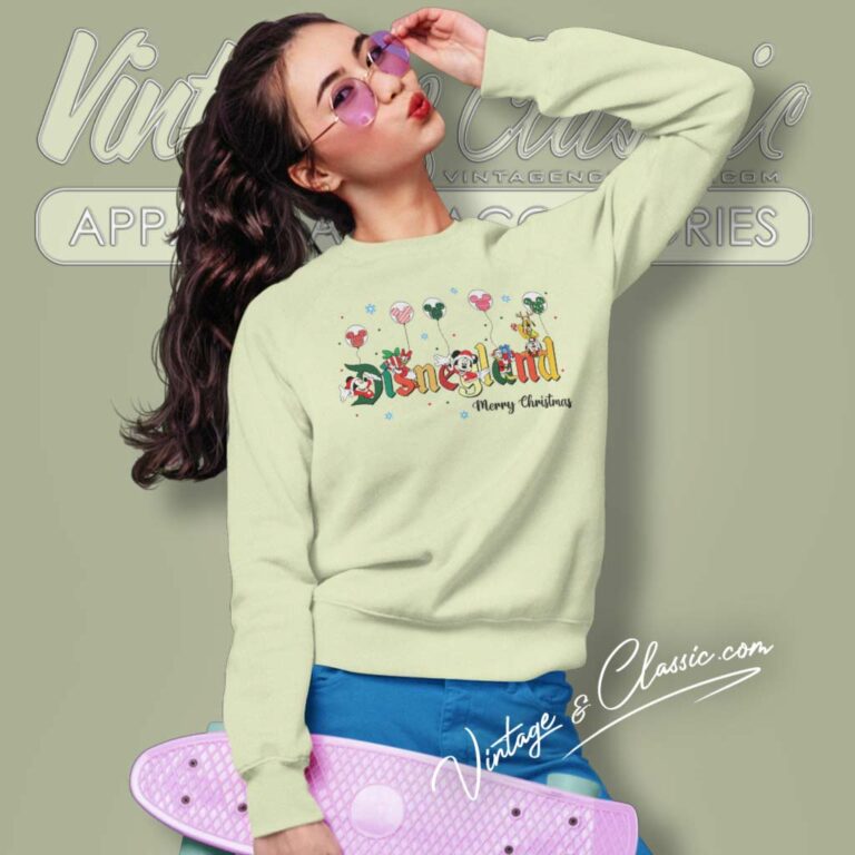 Mickey And Friends Disneyland Christmas Sweatshirt Mickey And Friends Disneyland Christmas Sweatshirt