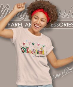 Mickey And Friends Disneyland Christmas Shirt 8 Mickey And Friends Disneyland Christmas Women TShirt