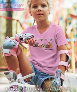 Mickey And Friends Disneyland Christmas Shirt 5 Mickey And Friends Disneyland Christmas kids Vneck