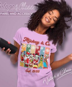 Mickey And Friends Est 1928 Christmas Women TShirt