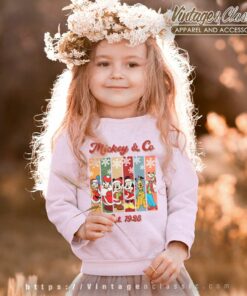 Mickey And Friends Est 1928 Christmas kids Sweatshirt