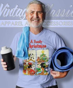 Mickey And Friends Family Christmas V Neck TShirt
