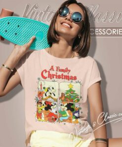 Mickey And Friends Family Christmas Women TShirt