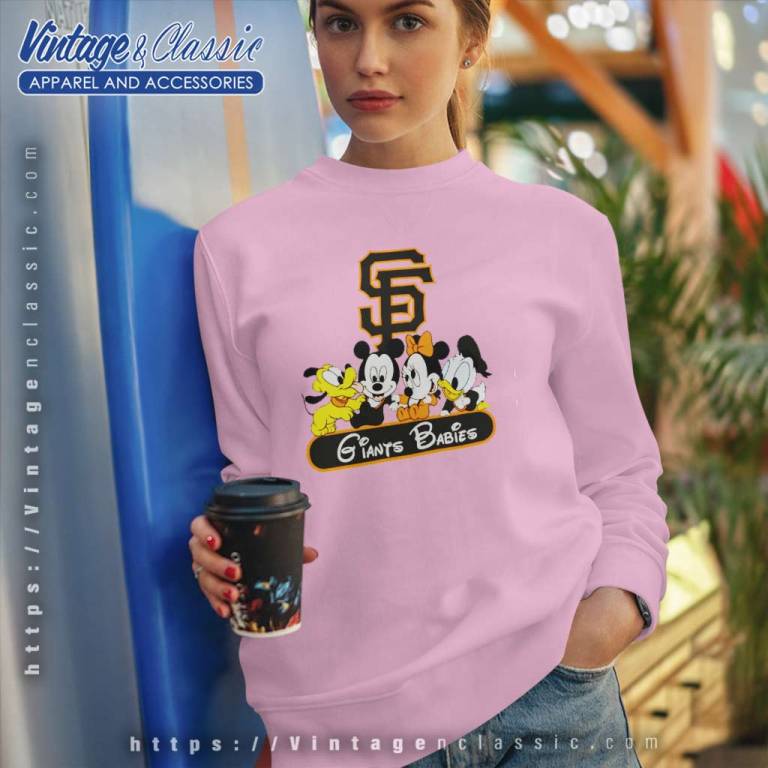 Mickey And Friends San Francisco Giants Babies Sweatshirt Mickey And Friends San Francisco Giants Babies Sweatshirt