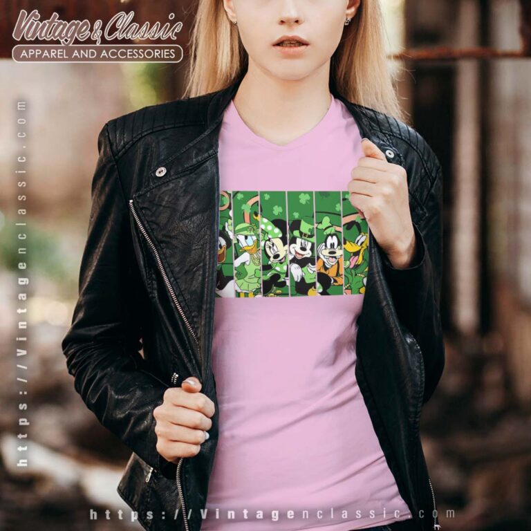 Mickey And Friends St Patricks Day Vneck Disney St Patricks Day Shirt Mickey And Friends St Patricks Day Vneck Disney St Patricks Day Shirt