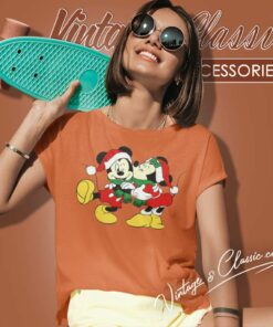 Mickey And Minnie Couple Christmas Women TShirt