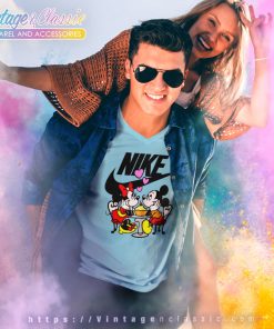 Mickey And Minnie Nike V Neck TShirt